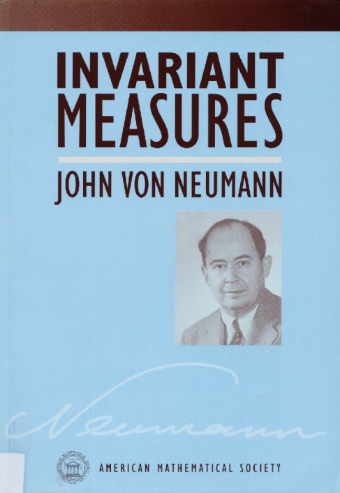 Invariant Measures by John von Neumann