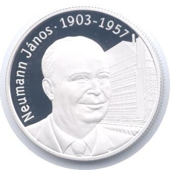 Neumann János születésének 100. évfordulója ezüst emlékpénzérme
